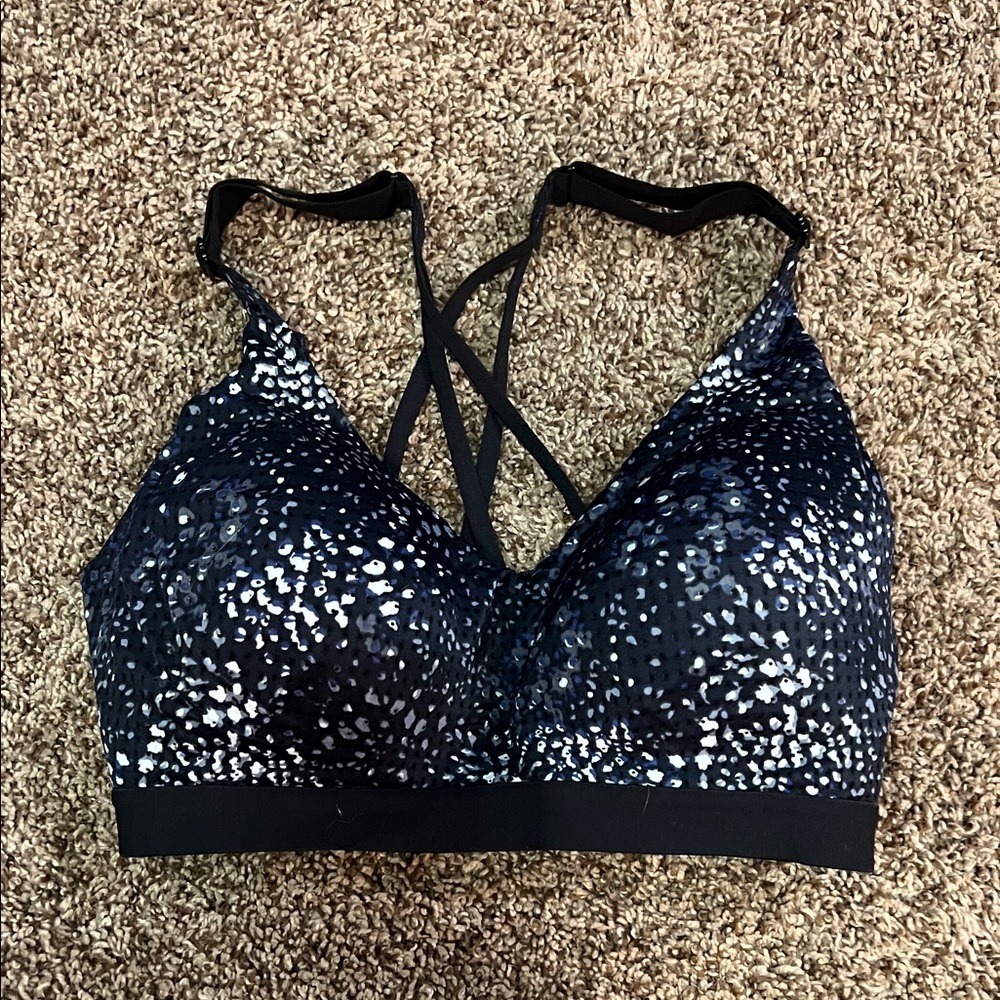 Victoria's Secret Black and White Patterned Bra